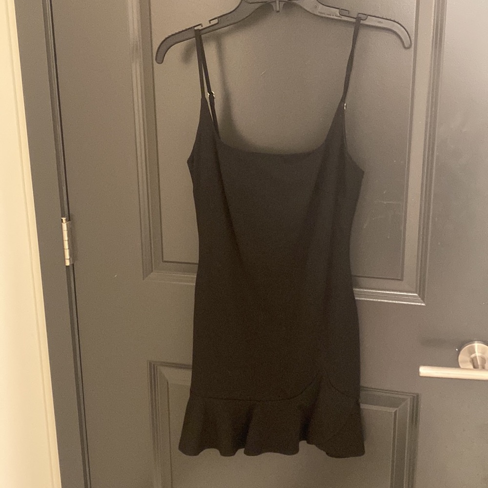 Black mini dress